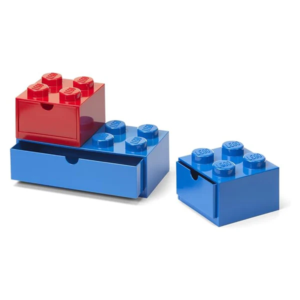 LEGO® ΚΟΥΤΙ ΑΠΟΘΗΚΕΥΣΗΣ ΣΥΡΤΑΡΩΤΟ ΣΕΤ 3 ΤΜΧ (ΚΟΚΚΙΝΟ - ΜΠΛΕ) - 43250800