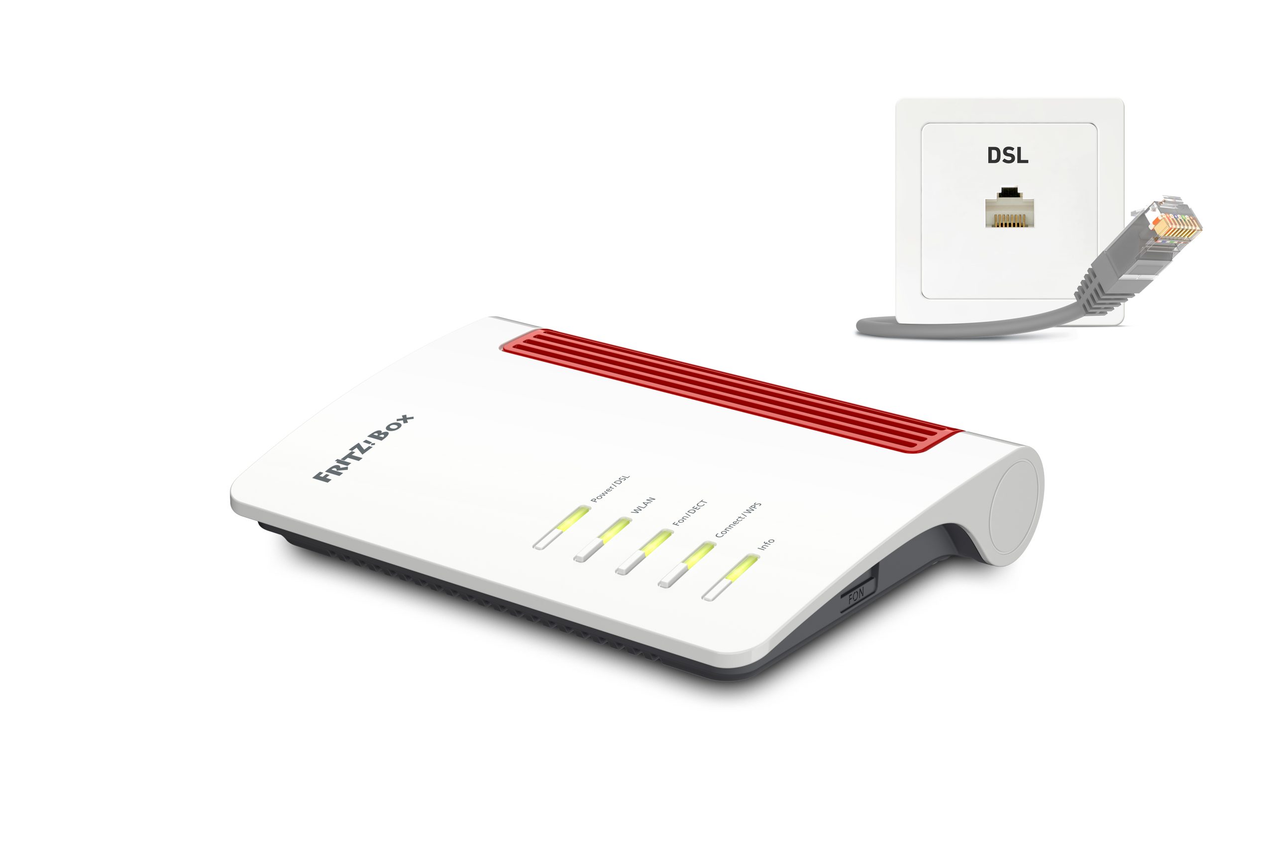 FRITZ!Box 7510 Router Gigabit Ethernet Μονή ζώνη (2.4 GHz) Λευκός (Άσπρος)