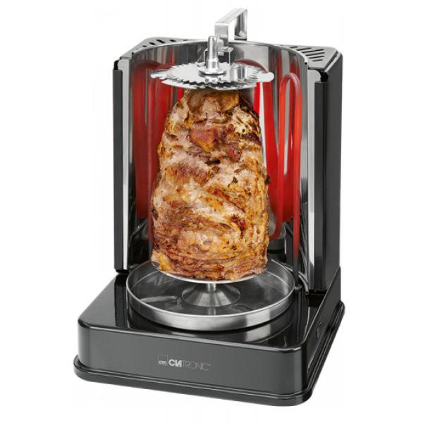 Γυριέρα Clatronic DVG 3686 1400W Ηλεκτρικό Grill Μαύρη