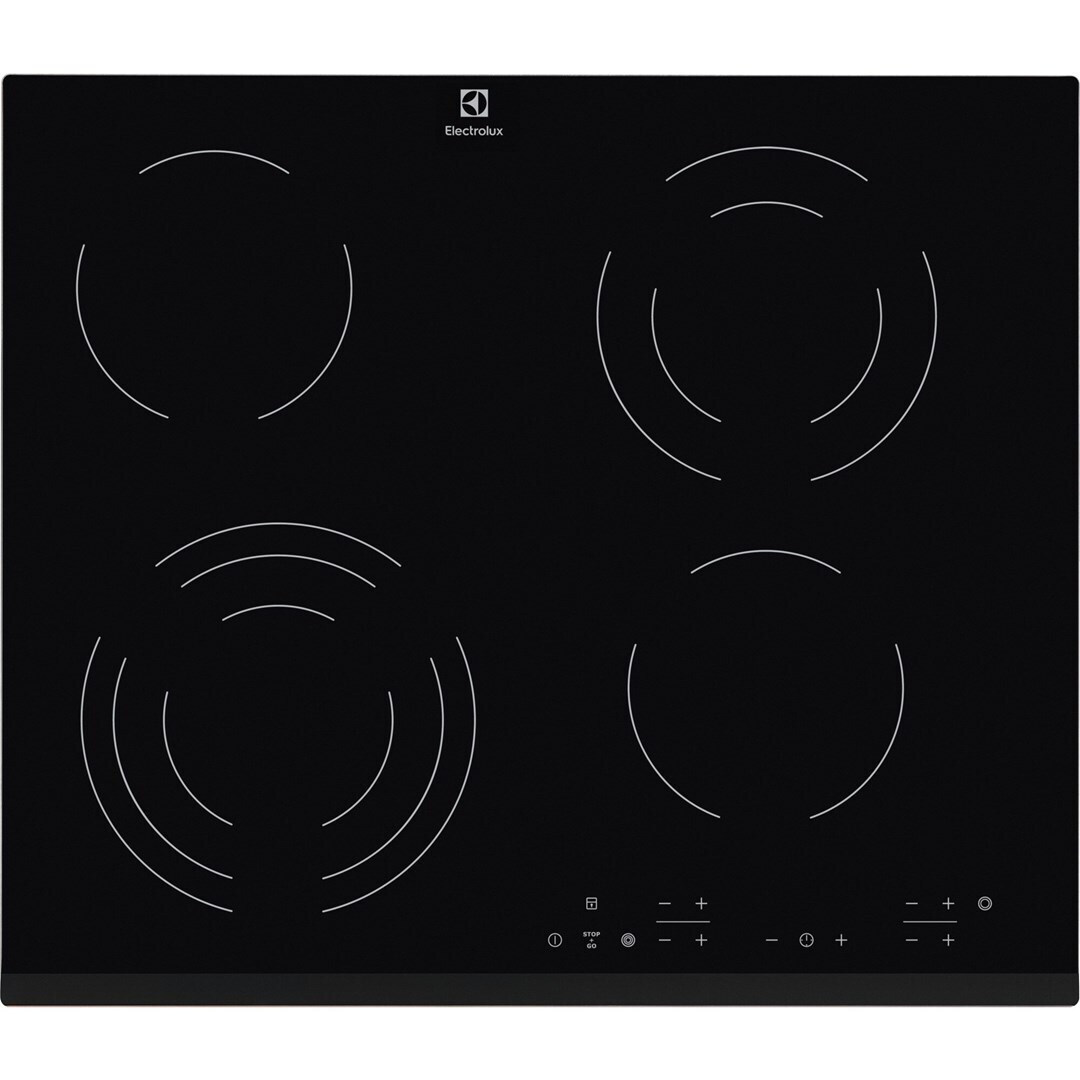 Εστία Αυτόνομη Κεραμική Electrolux EHF6343FOK 4 Θέσεων 59x52εκ Μαύρη