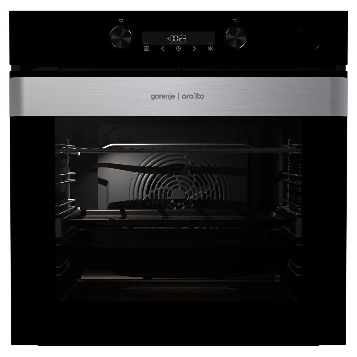 Φούρνος Άνω Πάγκου Gorenje BSA6737ORAB 77lt A Π59.5εκ. με Ατμό Μαύρος