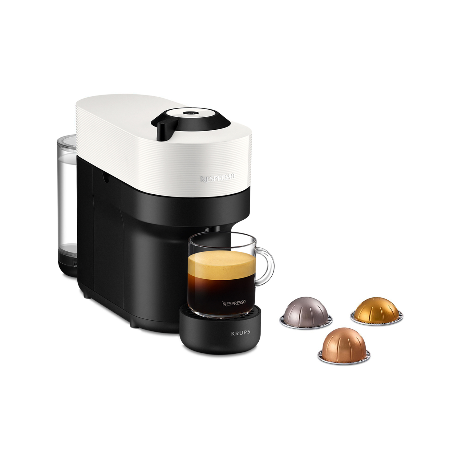 Μηχανή Espresso για Κάψουλες Krups Nespresso Vertuo Pop Coconut White XN9201 0,56lt