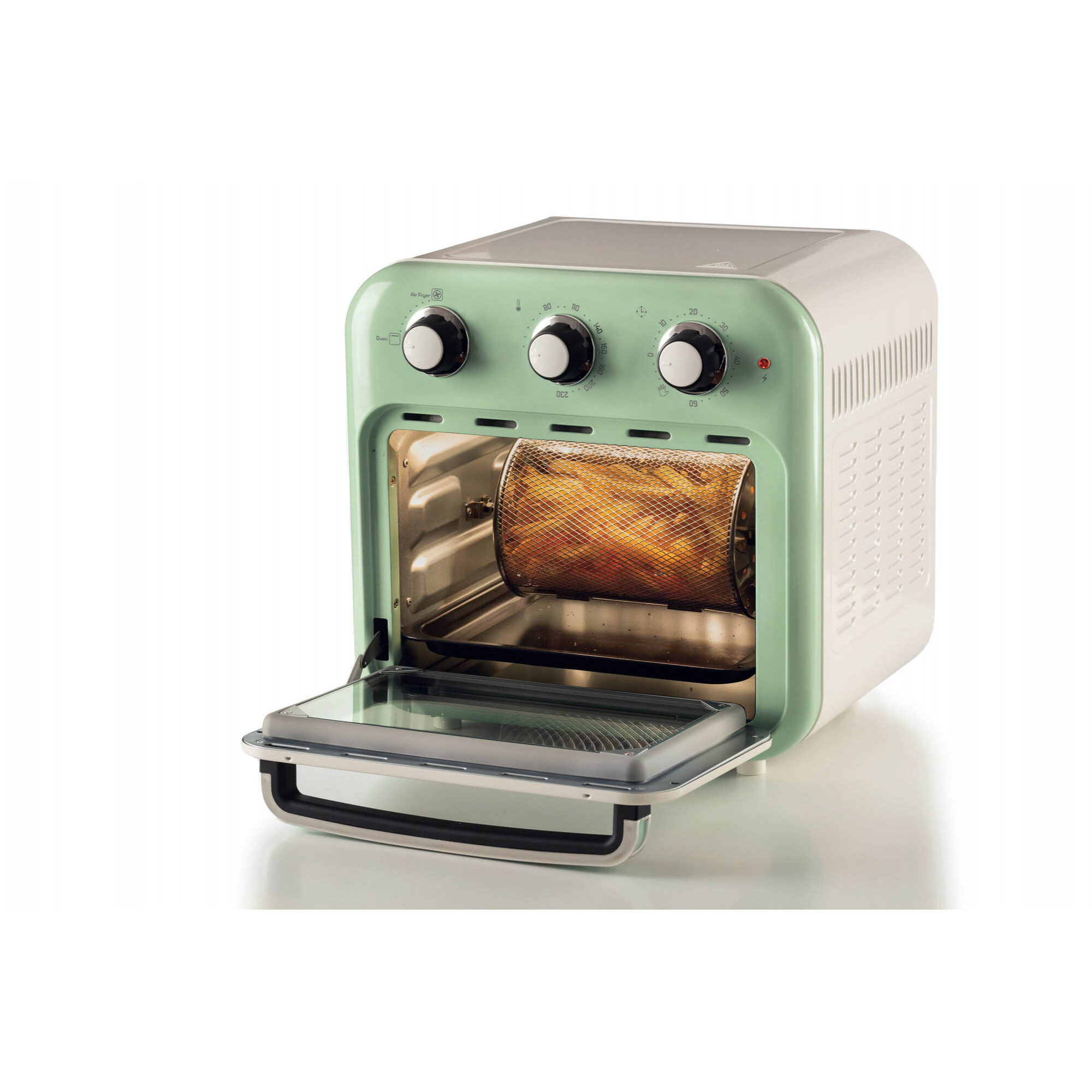 Ηλεκτρικό Φουρνάκι Ariete Vintage 4632/04 Air Fryer 16lt 1400W Πράσινο