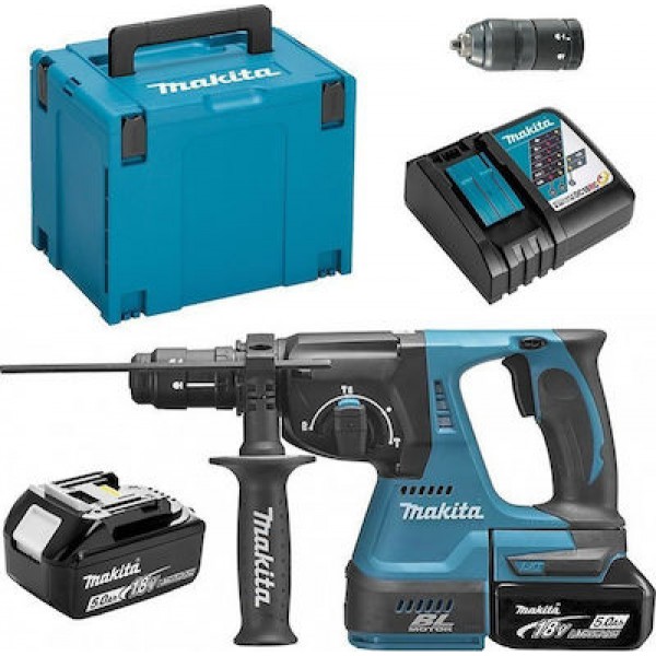 Makita DHR243RTJ Κρουστικό Σκαπτικό 9500 RPM Combi