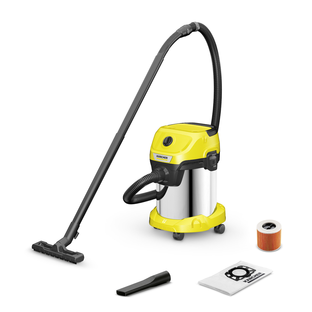 Ηλεκτρική Σκούπα Υγρών / Στερεών Karcher WD 3 S V-17/4/20 17lt 1000W 1.628-135.0