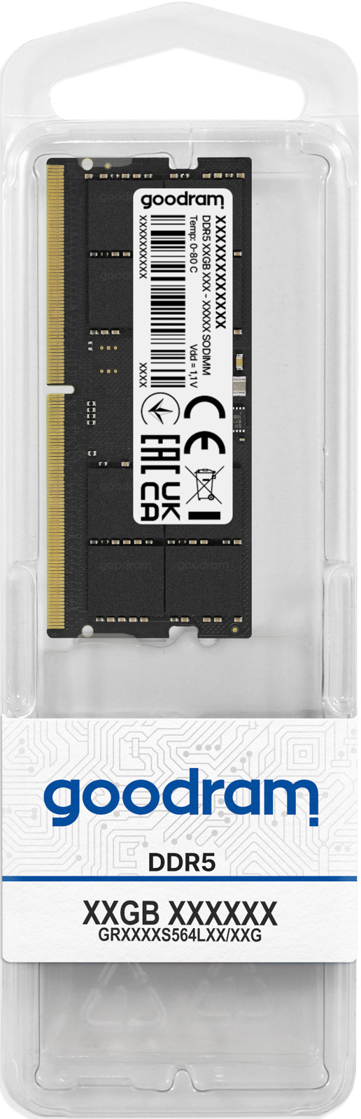Goodram GR4800S564L40S/16G μονάδα μνήμης 16 GB 1 x 16 GB DDR5 48000 MHz