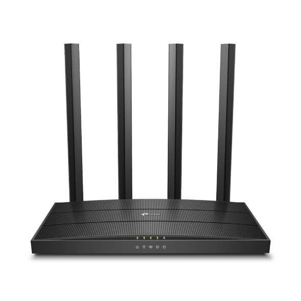 Router TP-Link ARCHER C6 V4.0 ασύρματος δρομολογητής Gigabit Ethernet Διπλής ζώνης (2.4 GHz / 5 GHz) Μαύρο