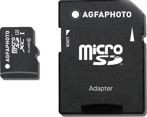 AgfaPhoto microSDXC 128GB Class 10 U3 V10 High Speed