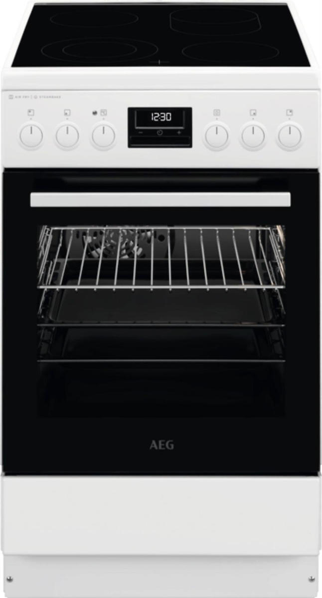 Κουζίνα AEG CCB56491BW με Κεραμικές Εστίες Π50εκ. Λευκή