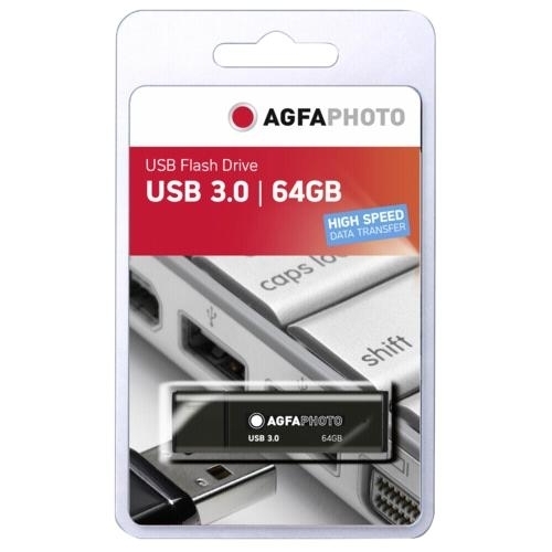 AgfaPhoto 64GB USB 3.0 Μαύρο