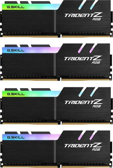 G.Skill Trident Z RGB 32GB DDR4 RAM με 4 Modules (4x8GB) και Ταχύτητα 4000 για Desktop (F4-4000C18Q-32GTZRB)