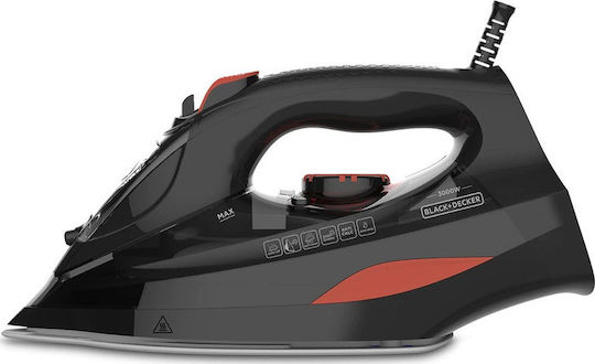 Black & Decker BXIR3000E σίδερο Ατμοσίδερο Κεραμική πλάκα 3000 W Μαύρος (Μαύρο), Πορτοκαλί