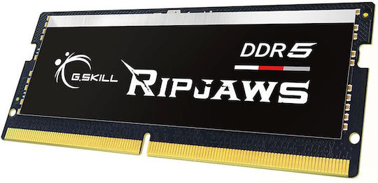 G.Skill Ripjaws 16GB DDR5 RAM με Ταχύτητα 4800 για Laptop (F5-4800S3434A16GX1-RS)