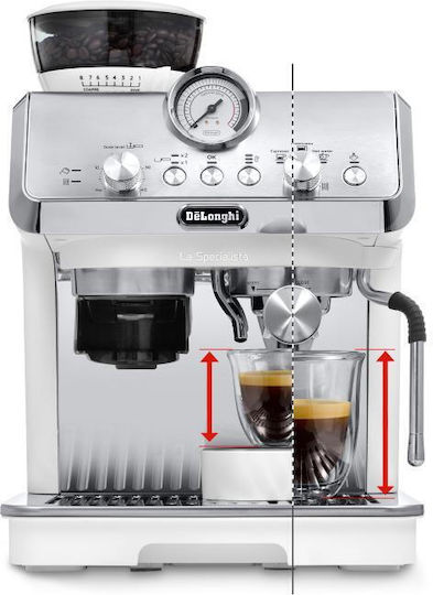 Αυτόματη Μηχανή Espresso DeLonghi La Specialista Arte EC 9155.W 1,5L Μυλο Άλεσης
