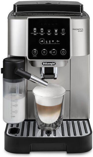 De'Longhi Magnifica Start Αυτόματη Μηχανή Espresso 1450W Πίεσης 15bar με Μύλο Άλεσης Ασημί