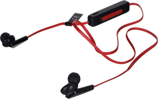 Lenovo In-ear Bluetooth Handsfree Ακουστικά με Θήκη Φόρτισης Κόκκινα