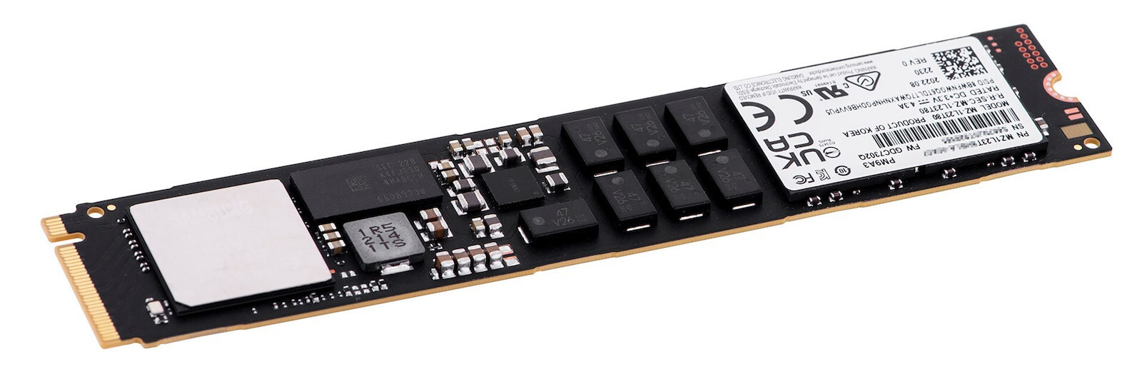 Samsung PM9A3 SSD 3.8TB M.2 NVMe PCI Express 4.0 Bulk