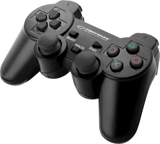 Esperanza EGG107K Gaming Controller Gamepad PC,Playstation 3 Analogue / Digital USB 2.0 Black