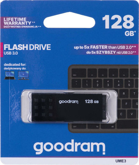 Goodram UME3 USB flash drive 128 GB USB Type-A 3.0 (3.1 Gen 1) Black