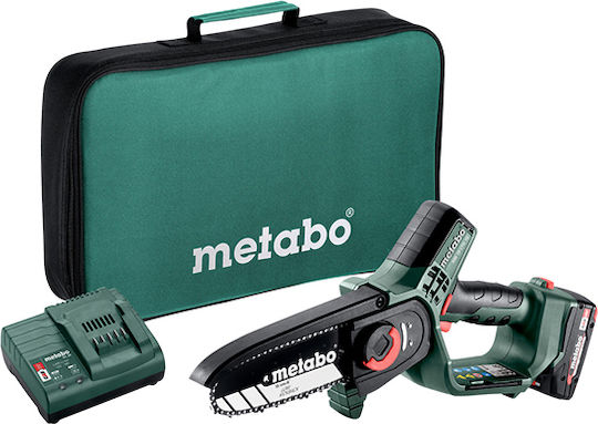 Metabo Ms 18 Ltx Αλυσοπρίονο Μπαταρίας Solo 18V 1.6kg με Λάμα 8cm 600856500