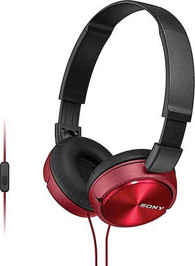 Sony MDR-ZX310AP Ασύρματα / Ενσύρματα On Ear Ακουστικά Κόκκινα MDRZX310APR.CE7