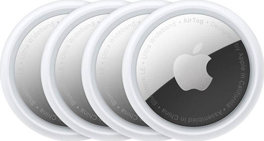 Apple AirTag Apple Find My Tracker Λευκό 4τμχ