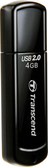 Transcend JetFlash 350 4GB USB 2.0 Stick Μαύρο