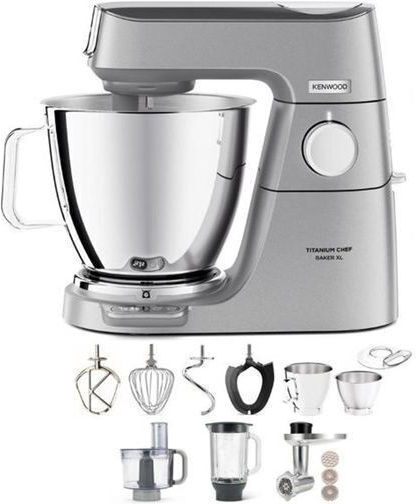 Kenwood KVL85.594SI Κουζινομηχανή 1200W με Γυάλινο Κάδο 7lt