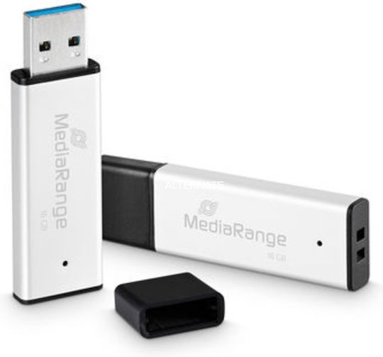 MediaRange 16GB USB 3.0 Stick Ασημί