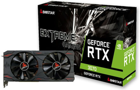 Biostar GeForce RTX 3070 8GB GDDR6 Κάρτα Γραφικών VN3706RM82
