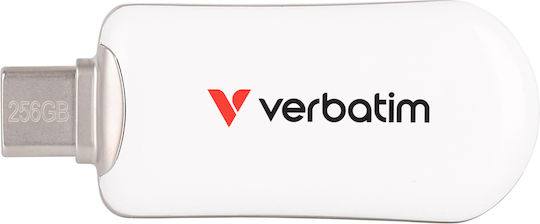 Verbatim 256GB USB 2.0 Stick USB-C Λευκό
