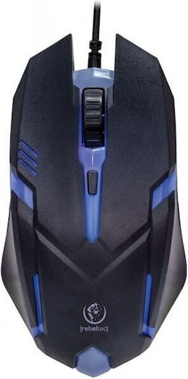 Rebeltec Neon Gaming Ποντίκι Μαύρο
