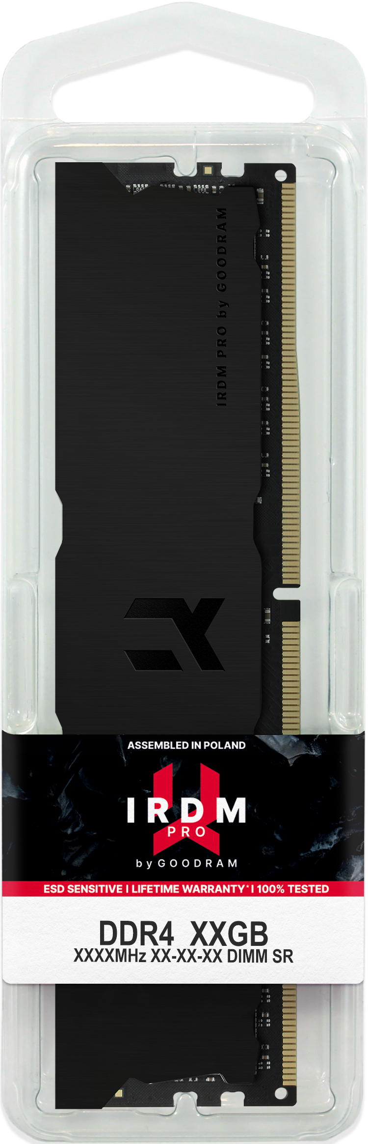 Goodram IRP-K3600D4V64L18/64GDC IRDM DEEP BLACK Μνήμη RAM 64 GB 2 x 32 GB DDR4 3600 MHz