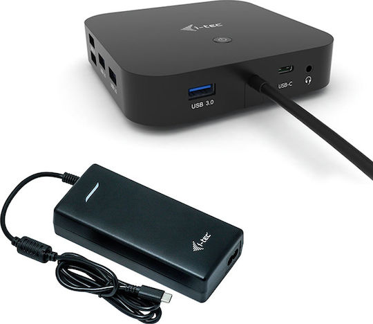 i-tec USB-C Dual Display Docking Station with Power Delivery 100W + i-tec Universal Charger 112 W