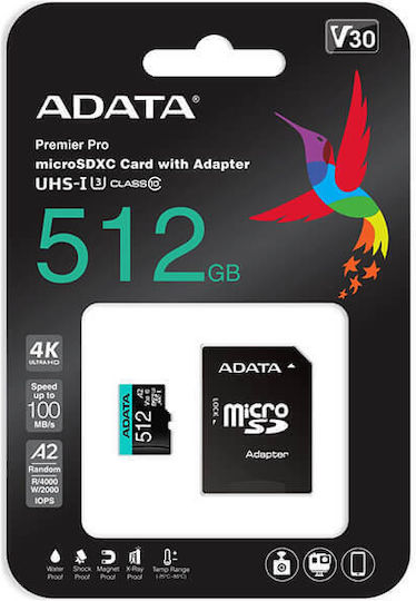 ADATA High Endurance 512 GB MicroSDXC UHS-I Κατηγορία 10
