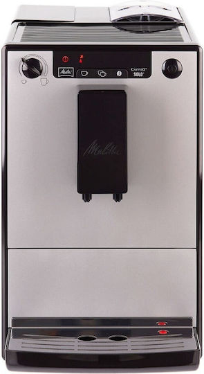 Melitta Solo Pure Αυτόματη Μηχανή Espresso 1400W Πίεσης 15bar με Μύλο Άλεσης Ασημί