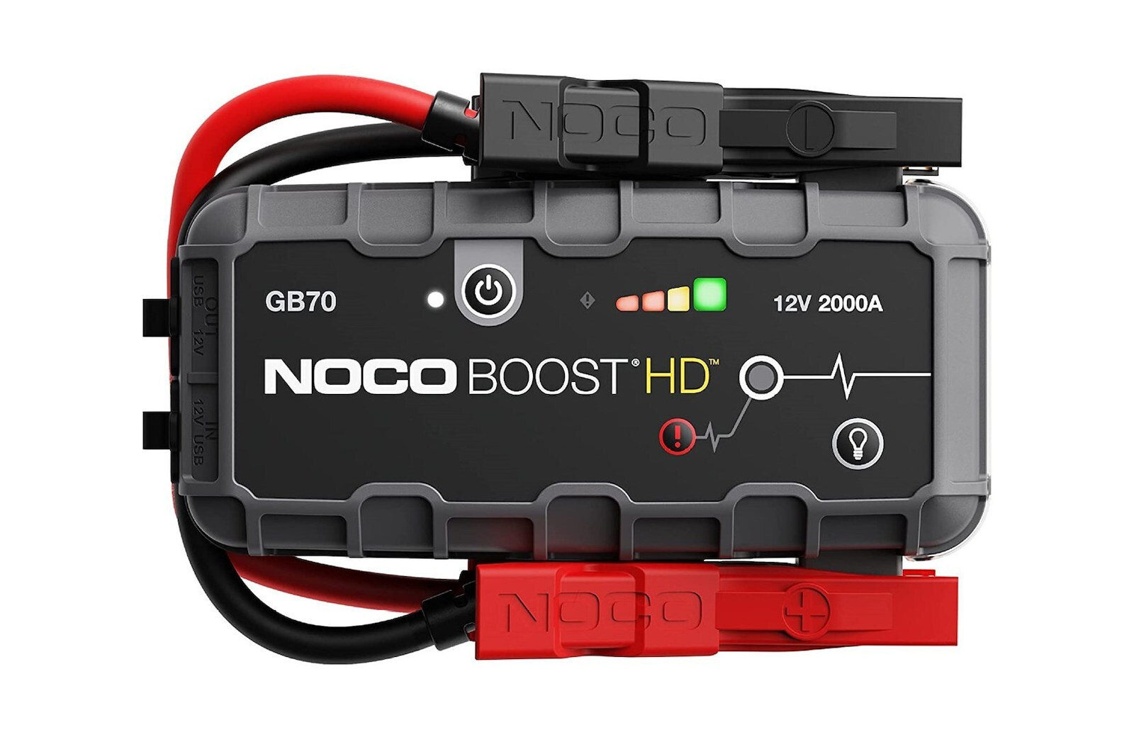 Noco Boost Gb70 Hd Ultrasafe Φορητός Εκκινητής Μπαταρίας Αυτοκινήτου 2000A με Power Bank / USB 12V 0-46221-15005-6