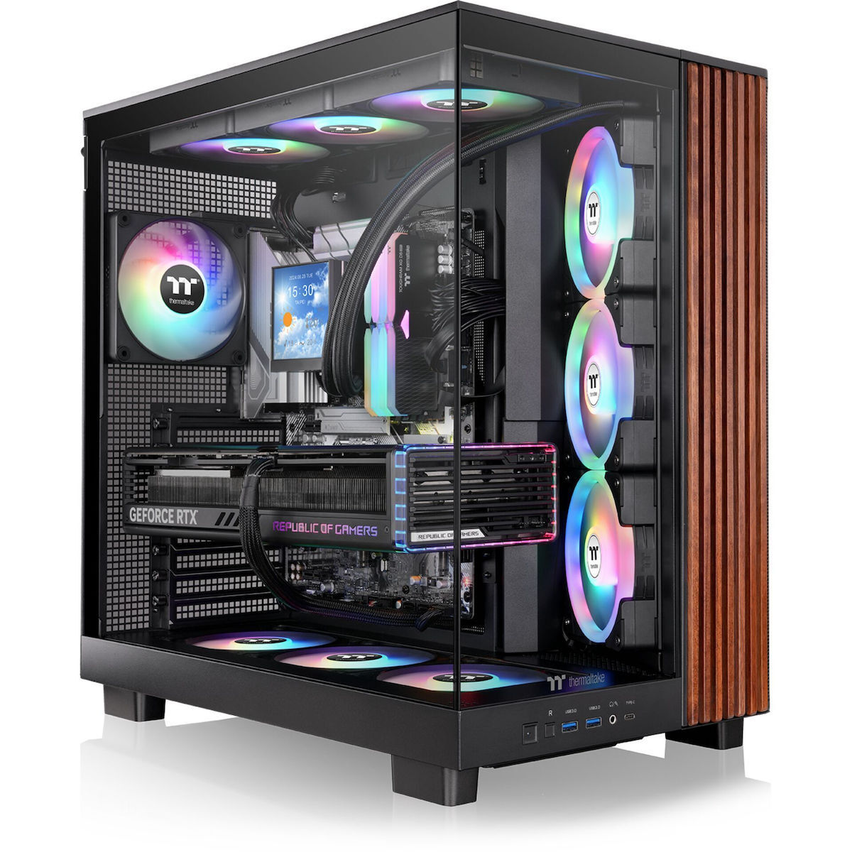 Thermaltake View 380 XL WS ARGB Gaming Midi Tower Black