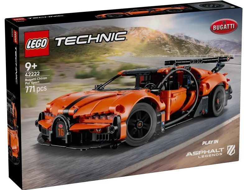 LEGO TECHNIC 42222 Bugatti Chiron Pur Sport Hyper Car