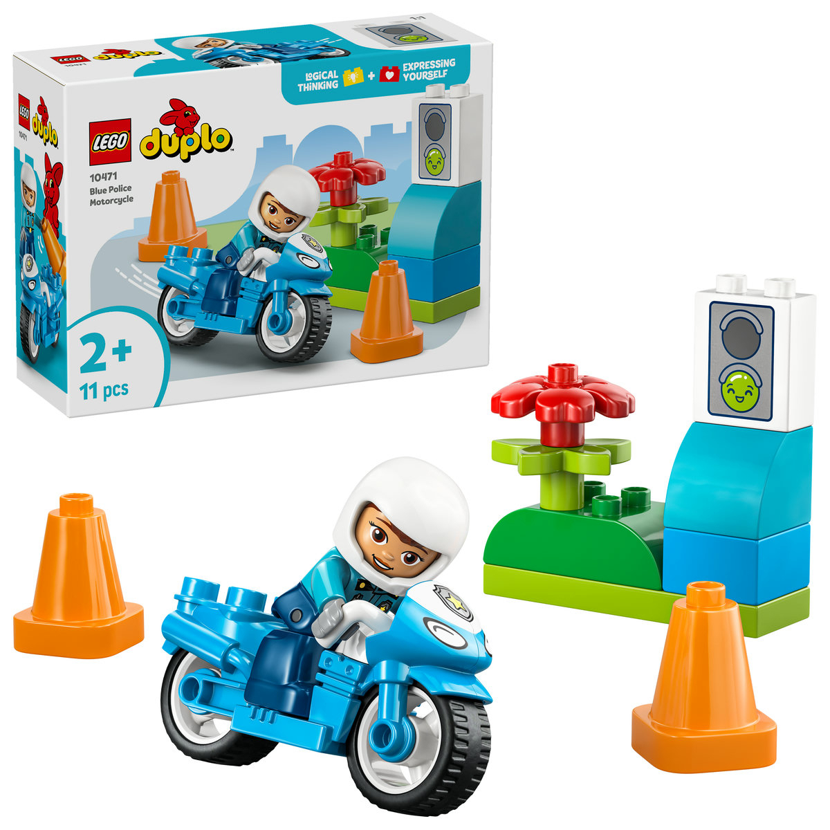 LEGO Duplo Blue Police Motorcycle 10471