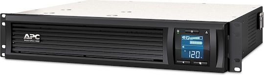 APC Smart-UPS C 1000VA LCD RM 2U with SmartConnect Line-Interactive 600W με 4 IEC Πρίζες