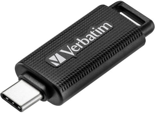 Verbatim Retractable 32GB USB 3.2 Stick USB-C Μαύρο