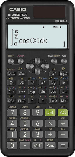 CASIO CALCULATOR SCIENTIFIC FX 991ES PLUS 2 BLACK, 12-DIGIT DISPLAY