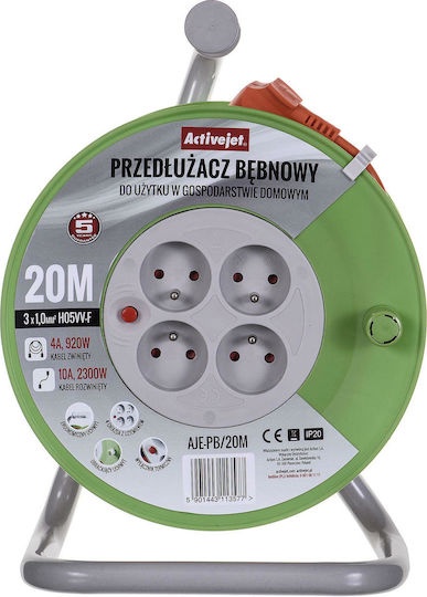 Activejet AJE-PB/20M reel extension cord 20m