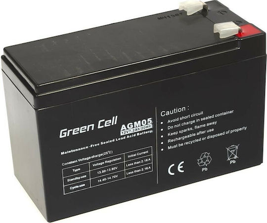 Green Cell AGM05 UPS battery Sealed Lead Acid (VRLA) 12 V 7.2 Ah