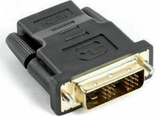 Lanberg AD-0013-BK cable gender changer HDMI DVI-D 18+1 Single Link Black