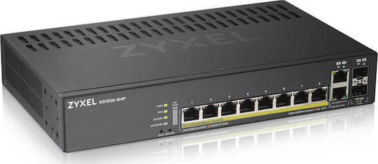 Zyxel GS1920-8HPV2 Managed Gigabit Ethernet (10/100/1000) Power over Ethernet (PoE) Black