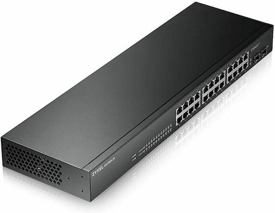 Zyxel GS-1900-24 v2 Managed L2 Gigabit Ethernet (10/100/1000) 1U Black
